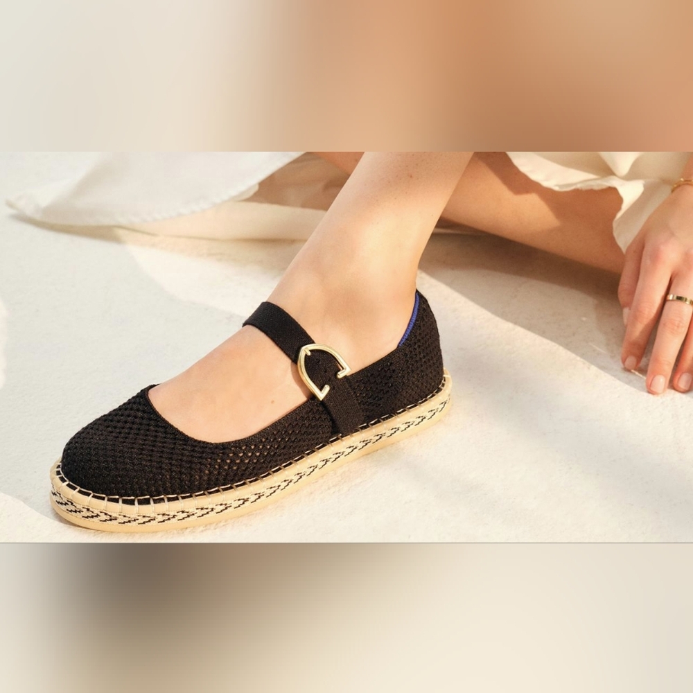 Rothy Espadrille Mary Jane Flats, 8